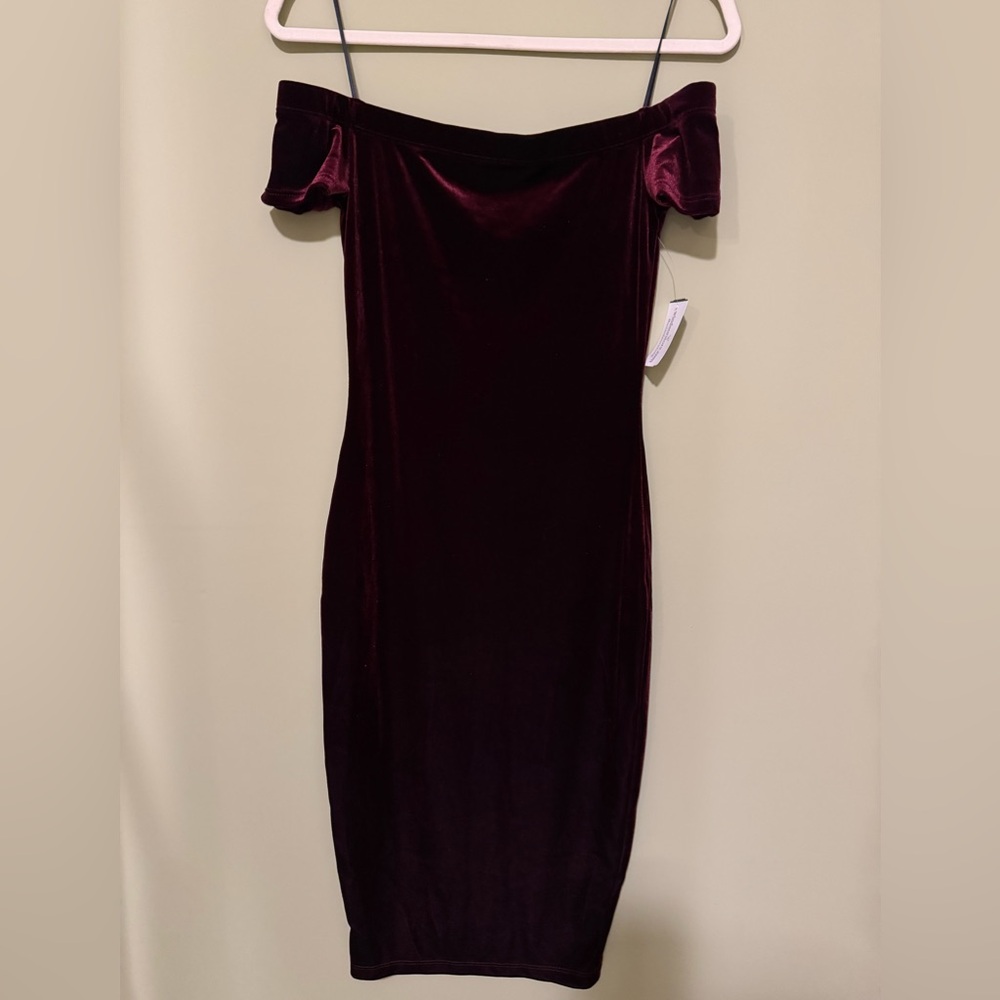 NWT Windsor velvet burgondy dress